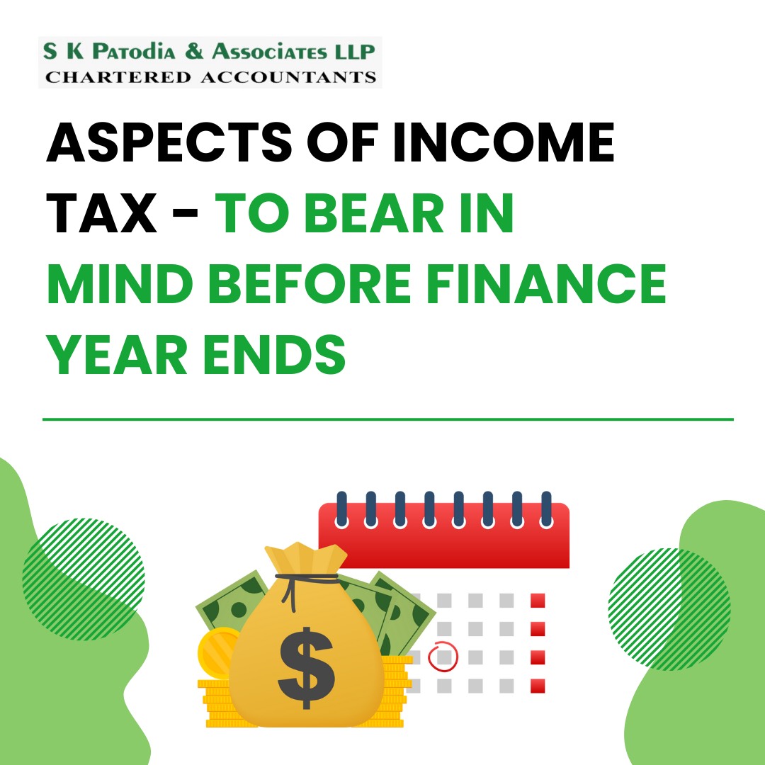 Aspects of Income Tax – to bear in mind before finance year ends