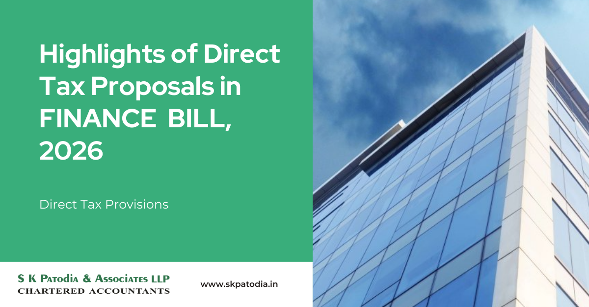 Highlights of Direct Tax proposals in FINANCE BILL, 2026
